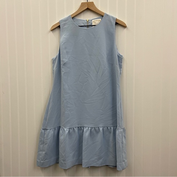 Sail to Sable Light Blue Sleeveless Drop Waist Dress Sz 12 - Picture 1 of 8